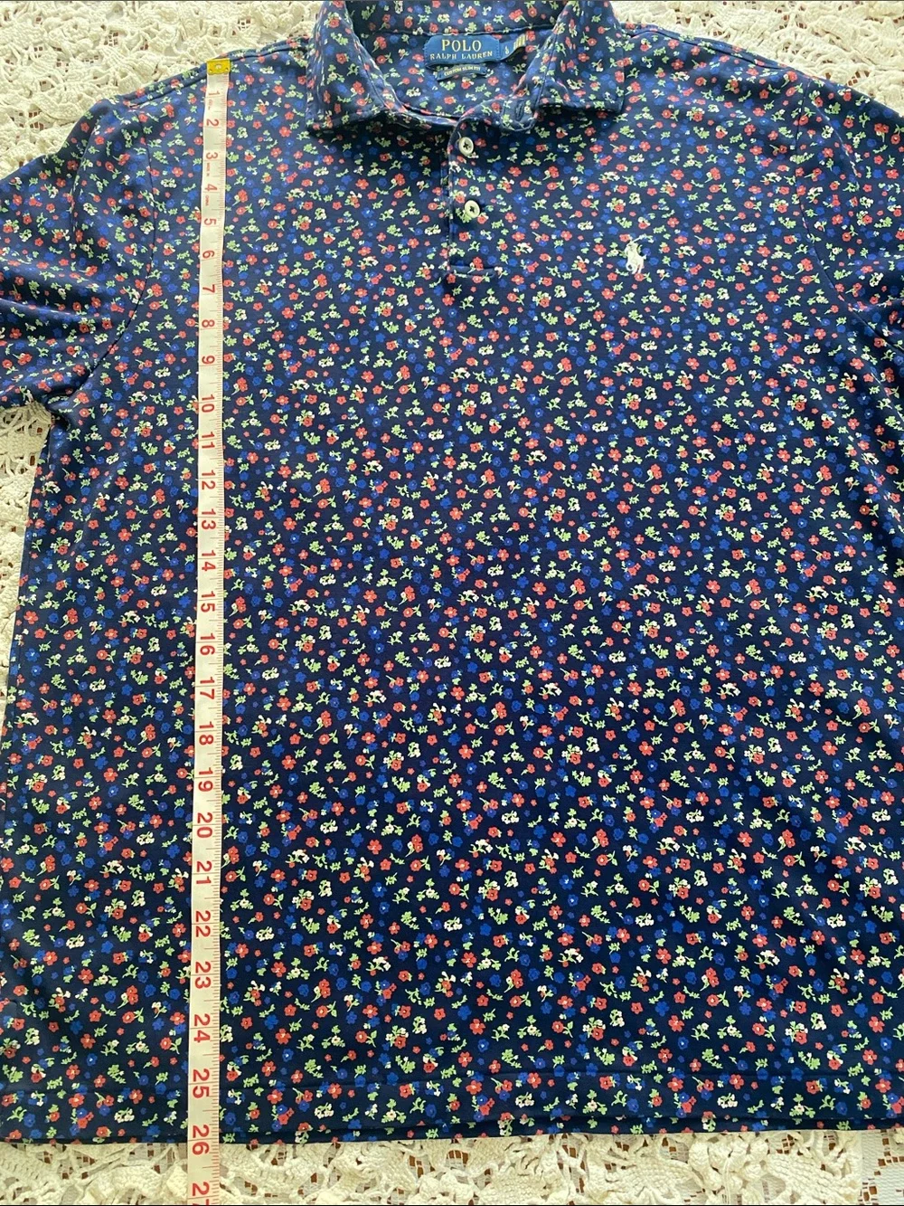 Ralph Lauren Men Navy Floral Polo Shirt